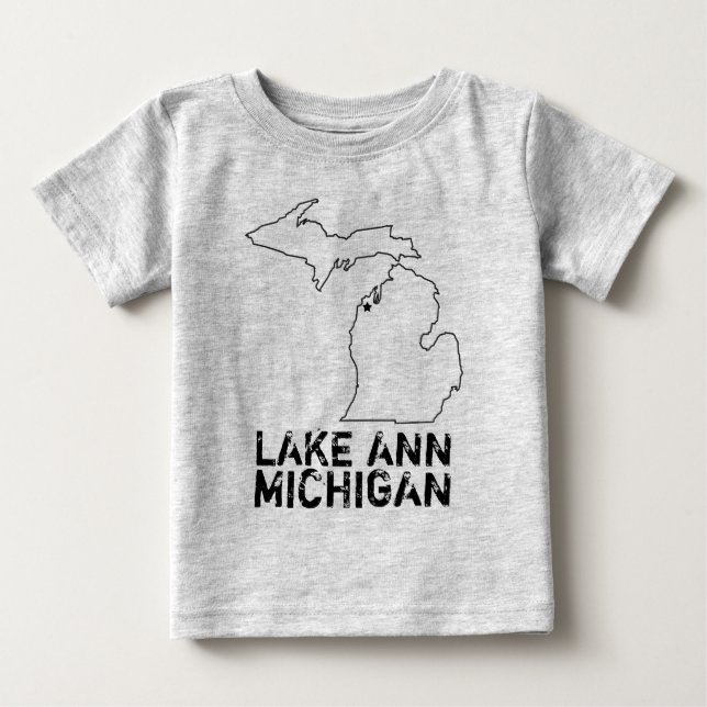 Lake Ann Michigan Baby T-Shirt (Front)