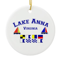 Lake Anna VA Signal Flags Ceramic Ornament Lake Anna VA Signal Flags Ceramic Ornament