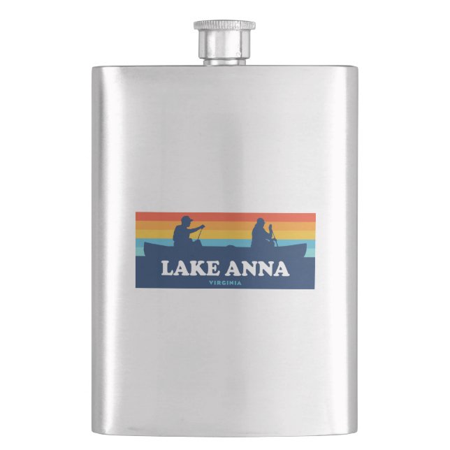 Lake Anna Virginia Canoe Flask (Front)