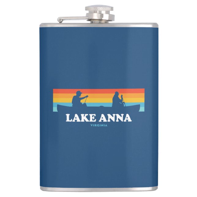 Lake Anna Virginia Canoe Flask (Front)