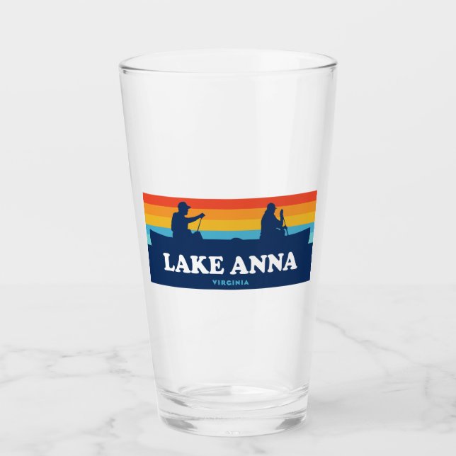 Lake Anna Virginia Canoe Glass (Front)