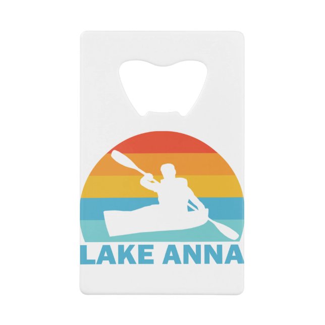 Lake Anna Virginia Kayak Credit Card Bottle Opener (Front)