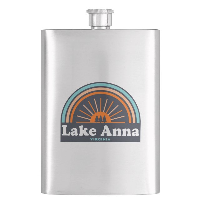 Lake Anna Virginia Rainbow Flask (Front)