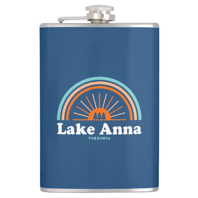 Lake Anna Virginia Rainbow Flask (Front)
