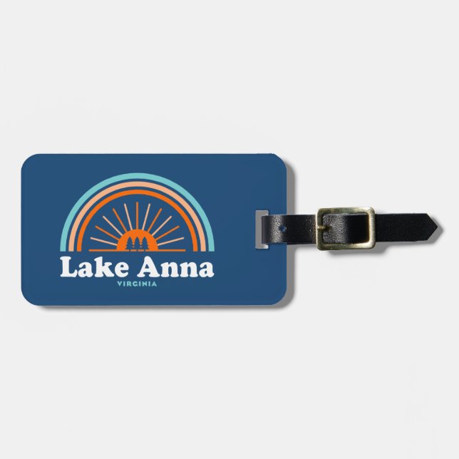 Lake Anna Virginia Rainbow Luggage Tag (Front Horizontal)