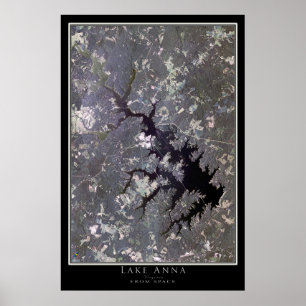 Lake Anna Virginia Satellite Poster Map