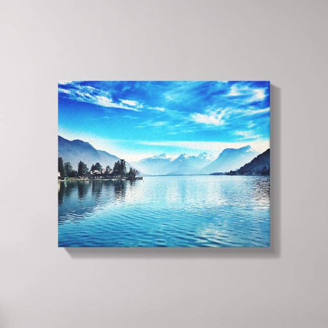 Lake Annecy - Baie de Talloires Canvas Print (Front)