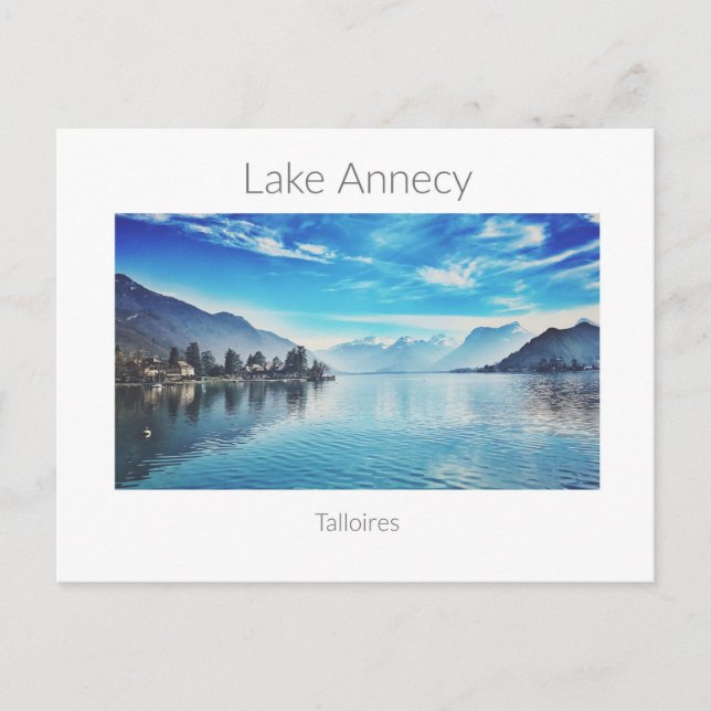 Lake Annecy - Baie de Talloires  Postcard (Front)