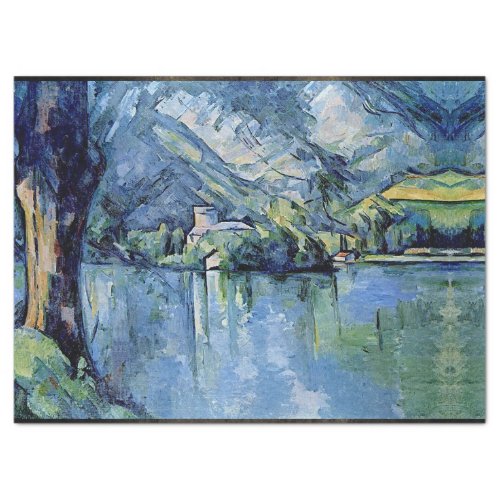 LAKE ANNECY FRENCH PAINTING BY PAUL CEZANNE TISSUE PAPER
