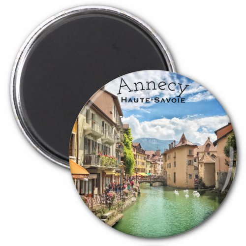 Lake Annecy Haute_Savoie Round Magnet