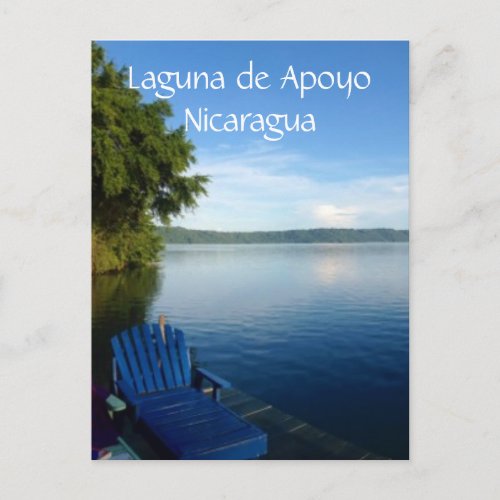 lake apoyo seat postcard