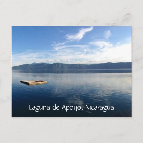 lake apoyo view postcard