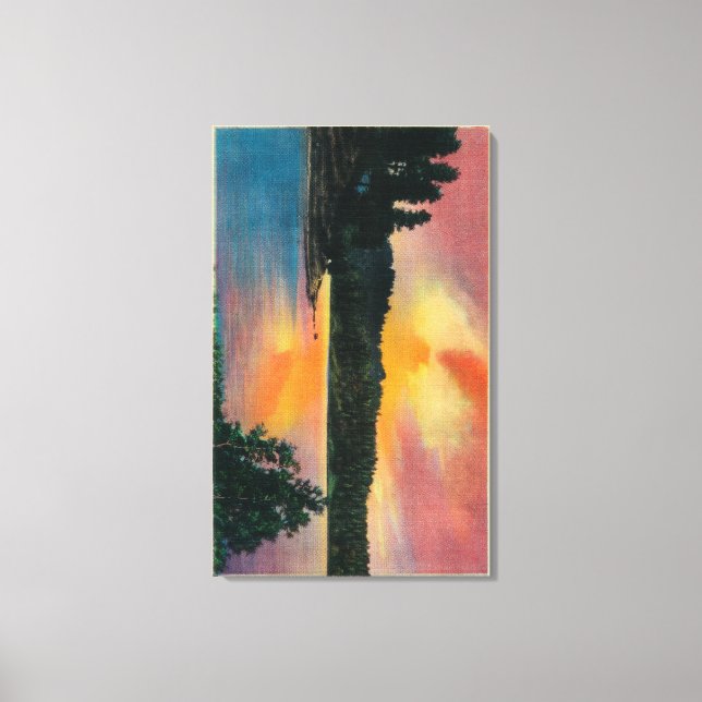 Lake Arrowhead at SunsetLake Arrowhead, CA Canvas Print (Front)