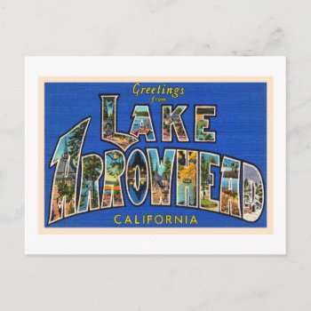 Lake Arrowhead California Ca Large Letter Postcard by AmericanTravelogue at Zazzle