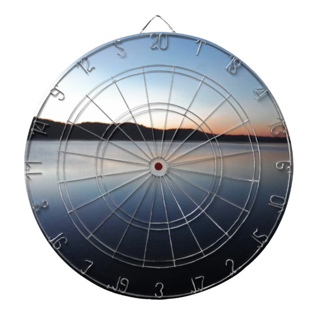 Lake Arrowhead sunset Dart Board (Front)
