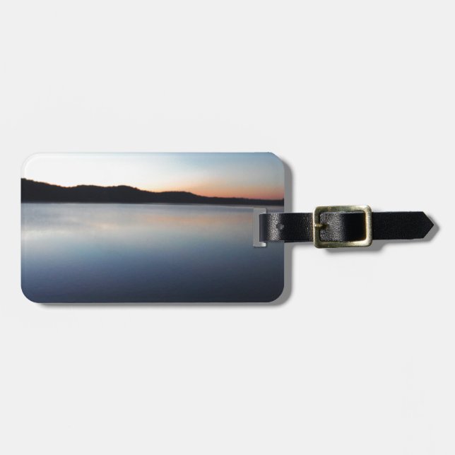 Lake Arrowhead sunset Luggage Tag (Front Horizontal)