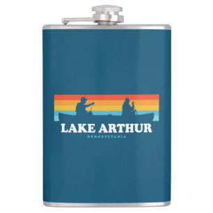 Lake Arthur Pennsylvania Canoe Flask