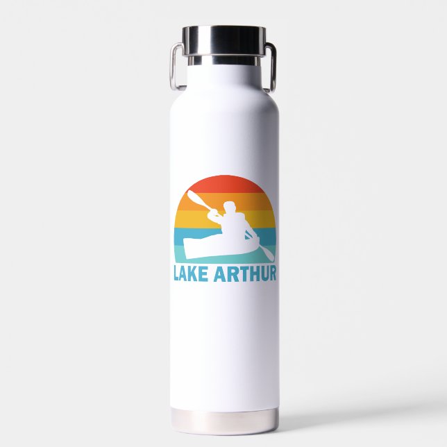 Lake Arthur Pennsylvania Kayak Water Bottle (Front)