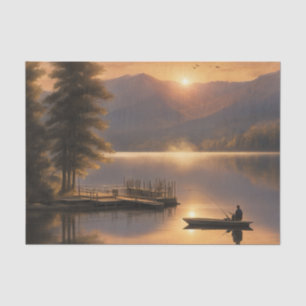 Lake at sunset Decoupage Tissue Papoer Tissue Paper