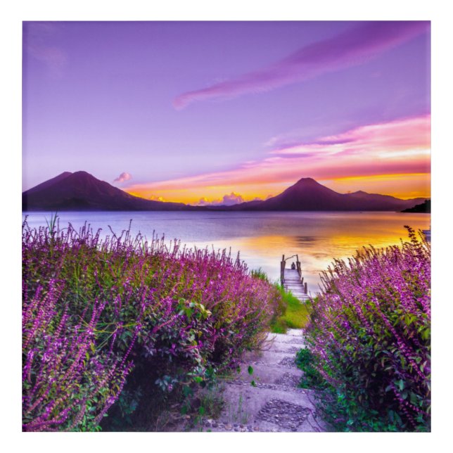 Lake Atitlán Guatemala Canvas Print Acrylic Print (Front)