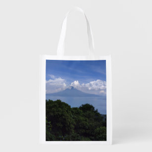 Lake Atitlan Volcanoes Grocery Bag