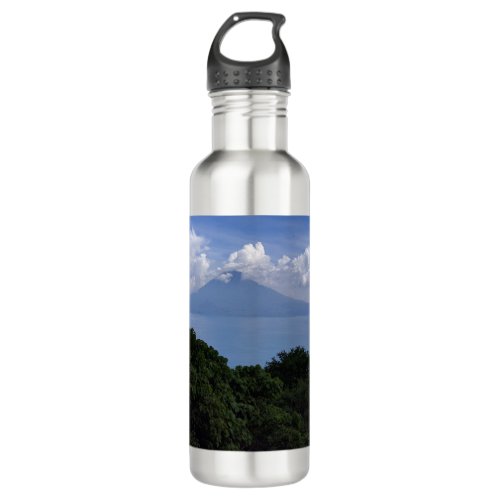 Lake Atitlan Volcanoes Stainless Steel Water Bottle