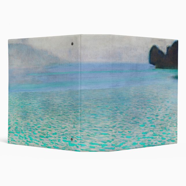 Lake Atter, Gustav Klimt 3 Ring Binder (Background)