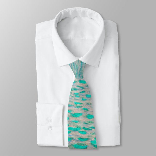 Lake Atter, Gustav Klimt Neck Tie (Tied)