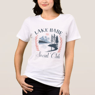 Lake Babe Social Club – Fun Summer for Lake Lovers Tri-Blend Shirt