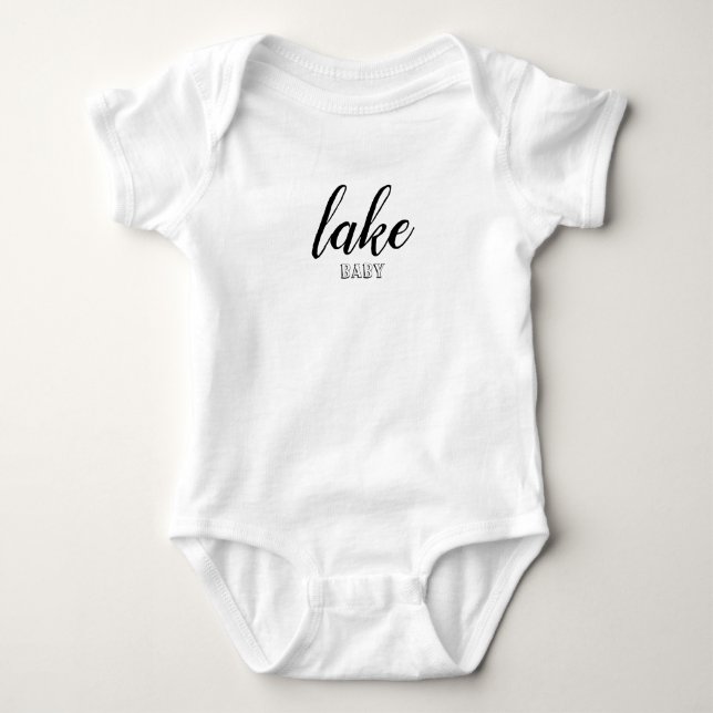 lake baby onsie baby bodysuit (Front)