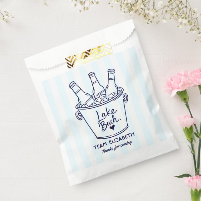 Lake Bach Bubbly Bucket Preppy Bachelorette Favor Bag (Sealed)