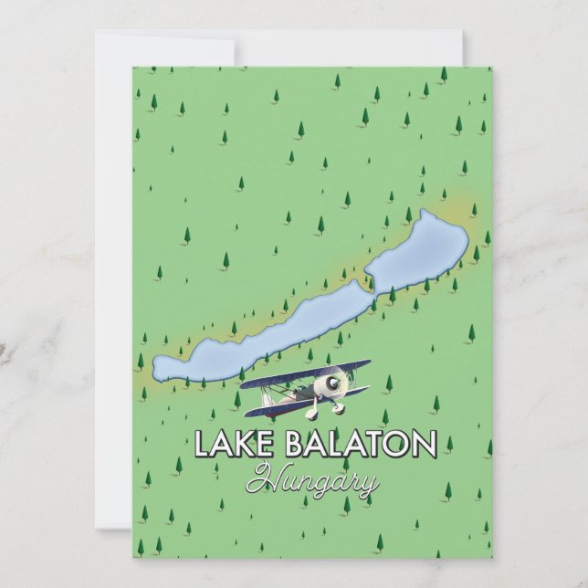 Lake Balaton Hungary map (Front)