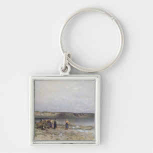 Lake Balaton with the Shore of Akarattya, 1885 Keychain
