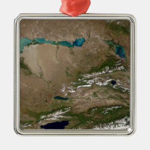 Lake Balkhash in eastern Kazakhstan Metal Ornament