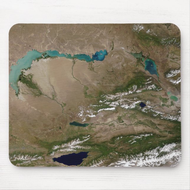 Lake Balkhash in eastern Kazakhstan Mouse Pad (Front)
