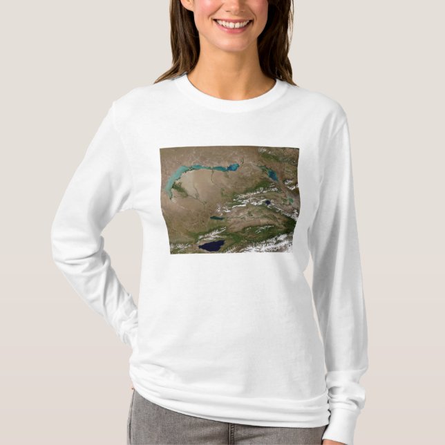 Lake Balkhash in eastern Kazakhstan T-Shirt (Front)