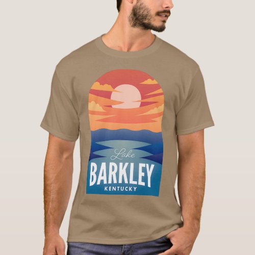 Lake Barkley KY Retro Sunset T_Shirt