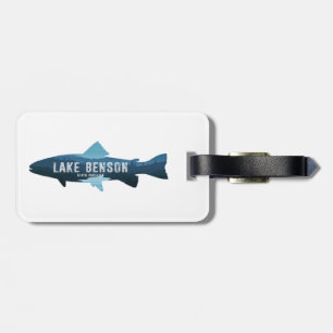 Lake Benson North Carolina Fish Luggage Tag