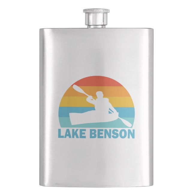 Lake Benson North Carolina Kayak Flask (Front)