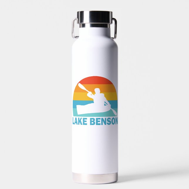 Lake Benson North Carolina Kayak Water Bottle (Front)