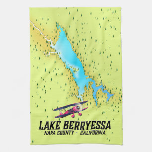 lake berryessa Napa County, California Kitchen Towel