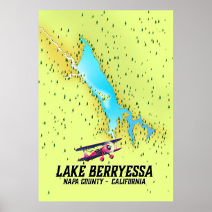 lake berryessa Napa County, California Poster