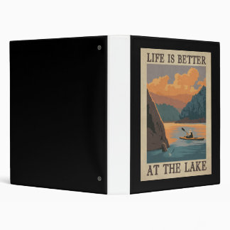 Lake Better Life Vintage Lake Life 3 Ring Binder