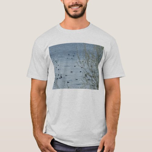 Lake Birds Adult Basic T_Shirt