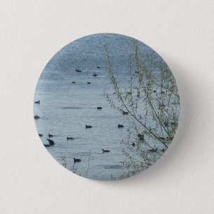 Lake Birds Button