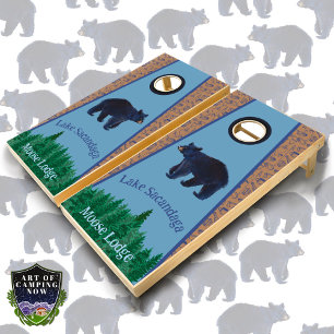 Lake Black Bear Backyard Cornhole Set