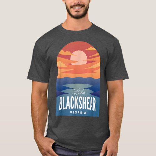 Lake Blackshear GA Retro Sunset  T_Shirt