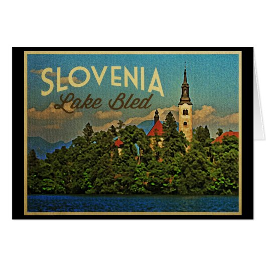 Lake Bled Slovenia Cards (Front Horizontal)