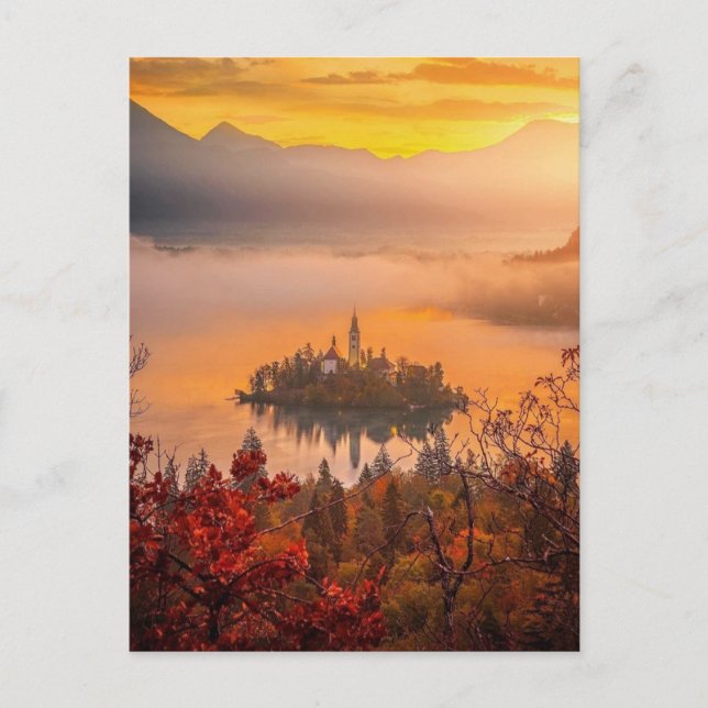 Lake Bled, Slovenia Postcard (Front)