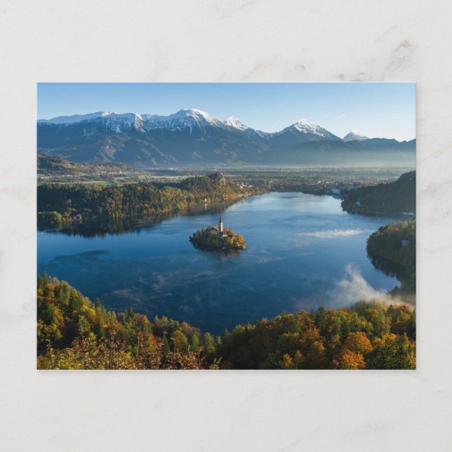 LAKE BLED, SLOVENIA POSTCARD (Front)